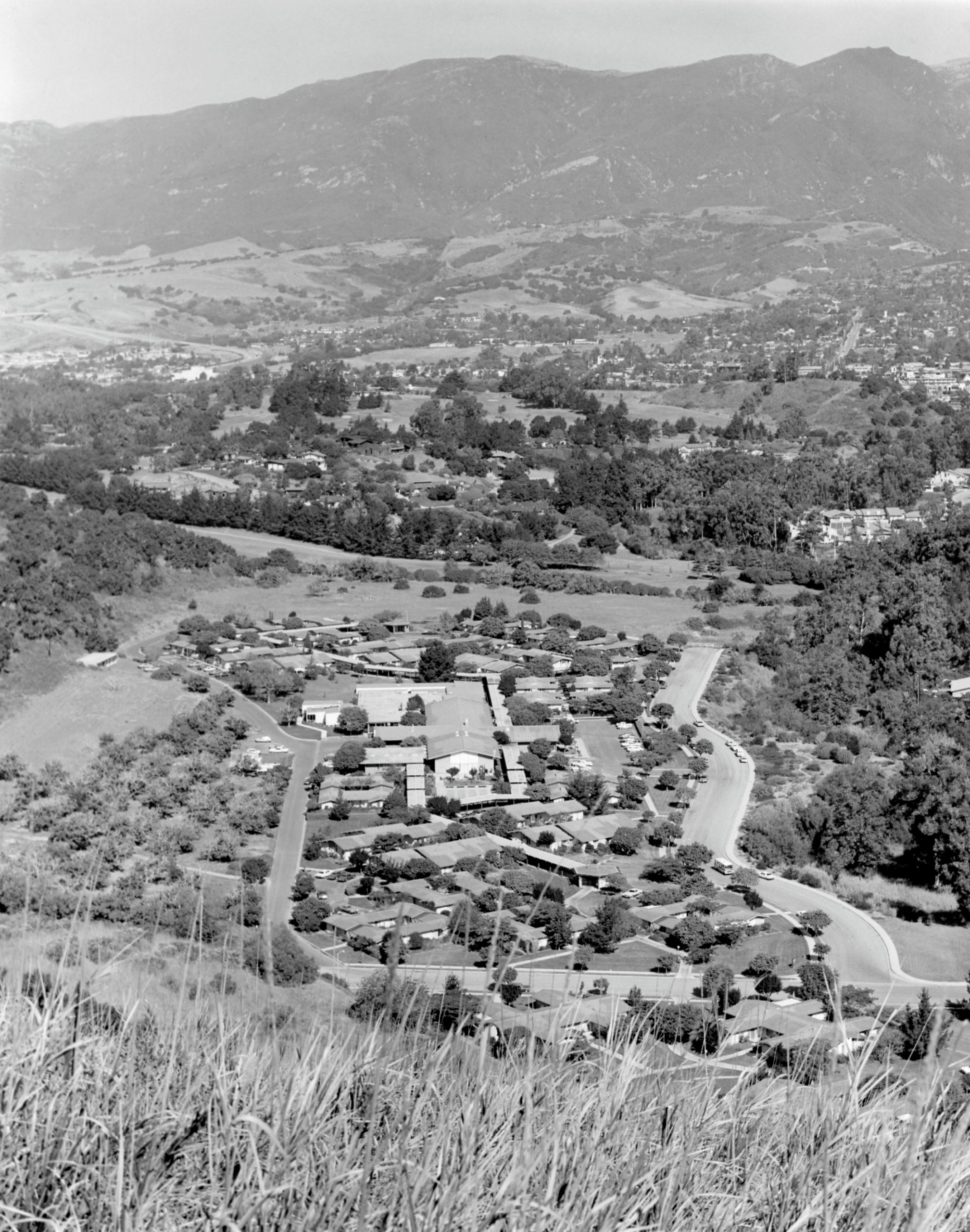 Aerial view of Valle Verde from Campanil Hill, 1979